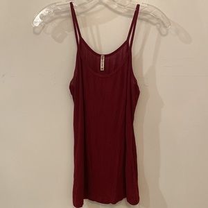 LF maroon tank top size XS
